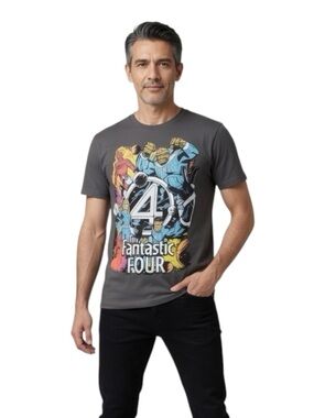 Fantastic Four Graphic Crewneck T-Shirt - Charcoal